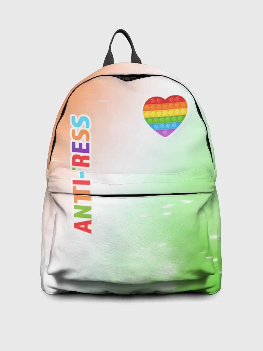 Рюкзак джинсовый / Pop It Anti Stress - Heart - Fire