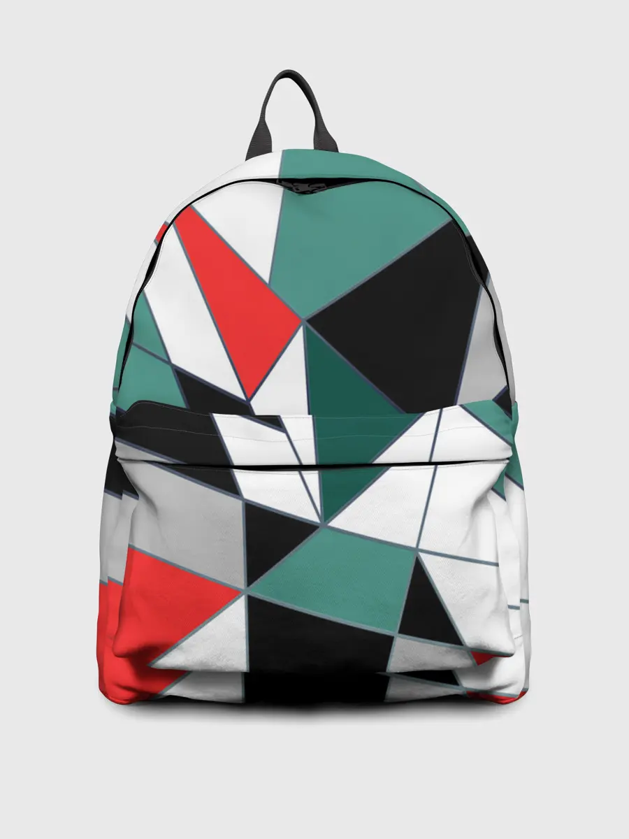 Рюкзак джинсовый / Абстрактный геометрический