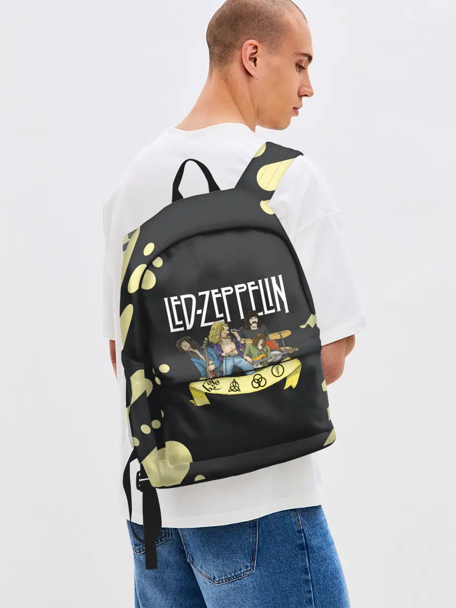Рюкзак джинсовый / LED ZEPPELIN | ЛЕД ЗЕППЕЛИН
