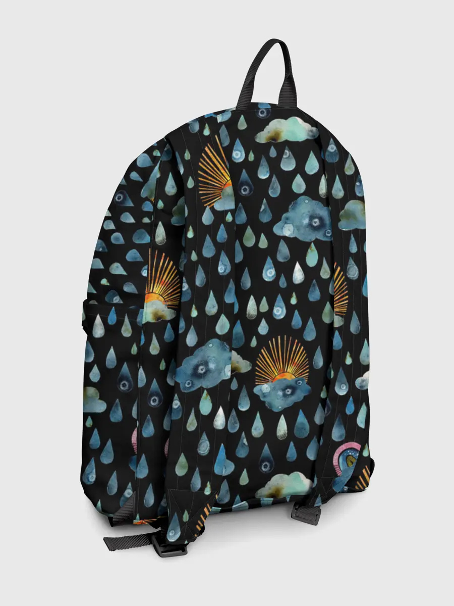 Рюкзак джинсовый / Дождливая осень.Солнце, облака