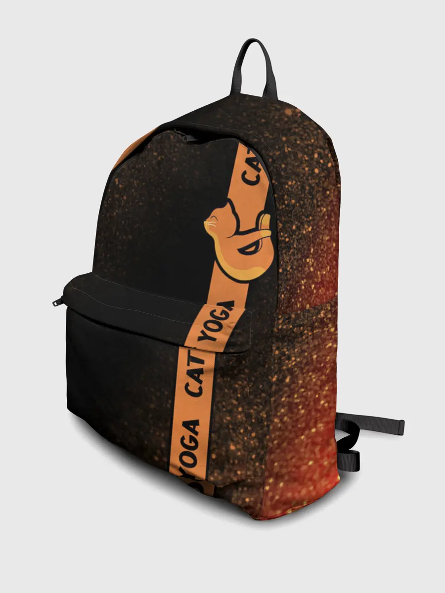 Рюкзак джинсовый / Йога Кошка - Шум