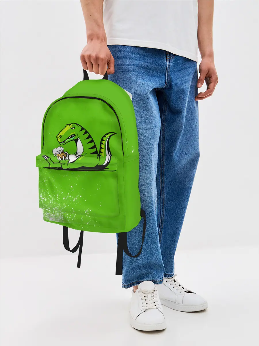 Рюкзак джинсовый / Пивозавр - Краска