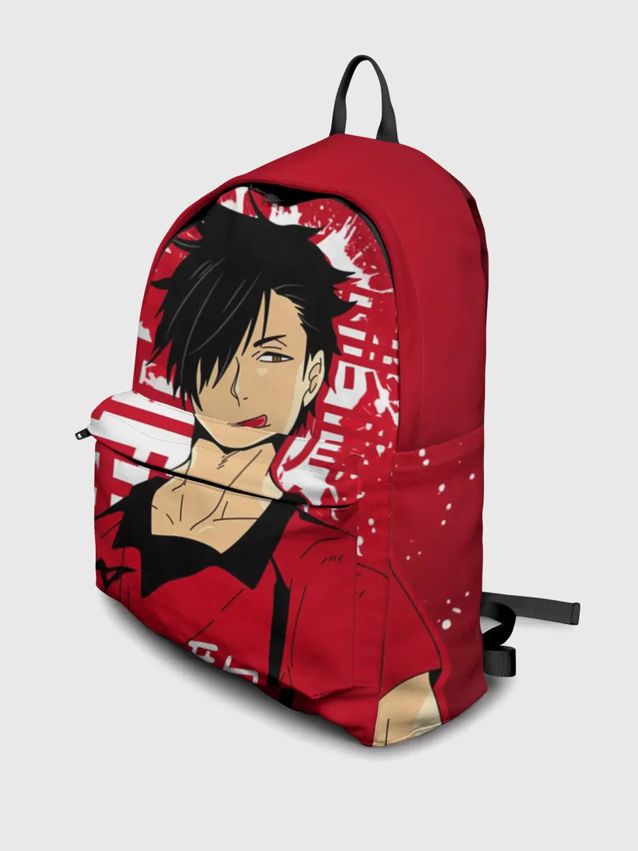 Рюкзак джинсовый / Куроо Тецуро, Haikyuu!!,