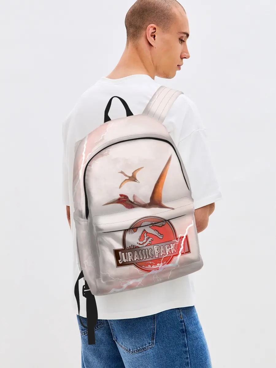 Рюкзак джинсовый / Птеродактили | Мир Юрского Периода