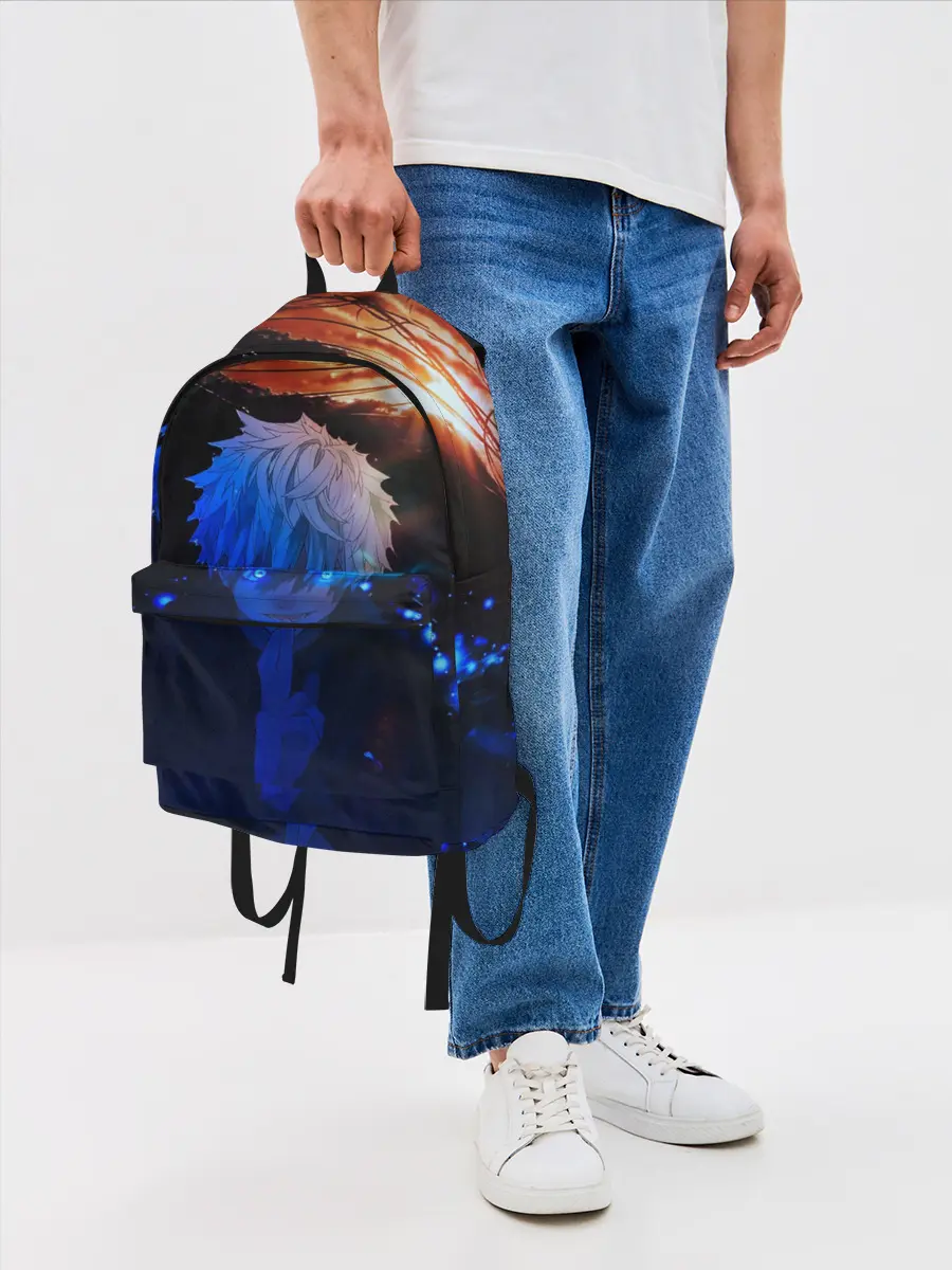 Рюкзак джинсовый / Сатору гото голубые глаза