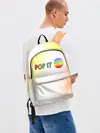 Рюкзак джинсовый / Поп Ит - Кружок - Разводы