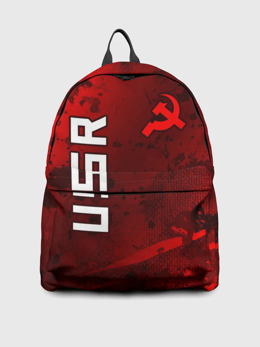Рюкзак джинсовый / USSR - Серп и Молот - Краска
