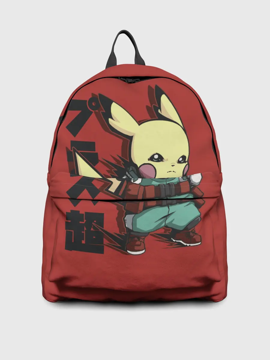 Рюкзак джинсовый / Аттака Пикачу