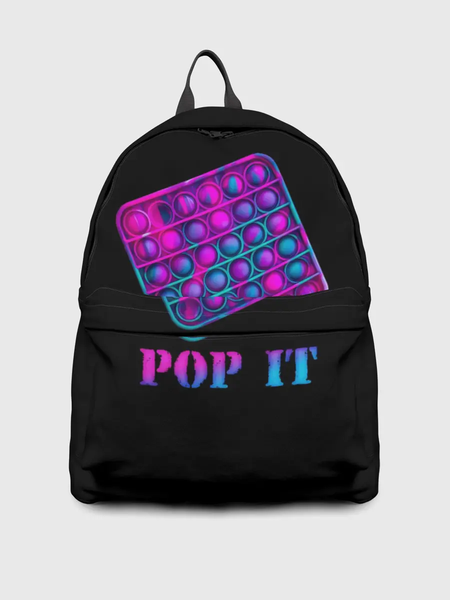 Рюкзак джинсовый / НЕОНОВЫЙ POP it