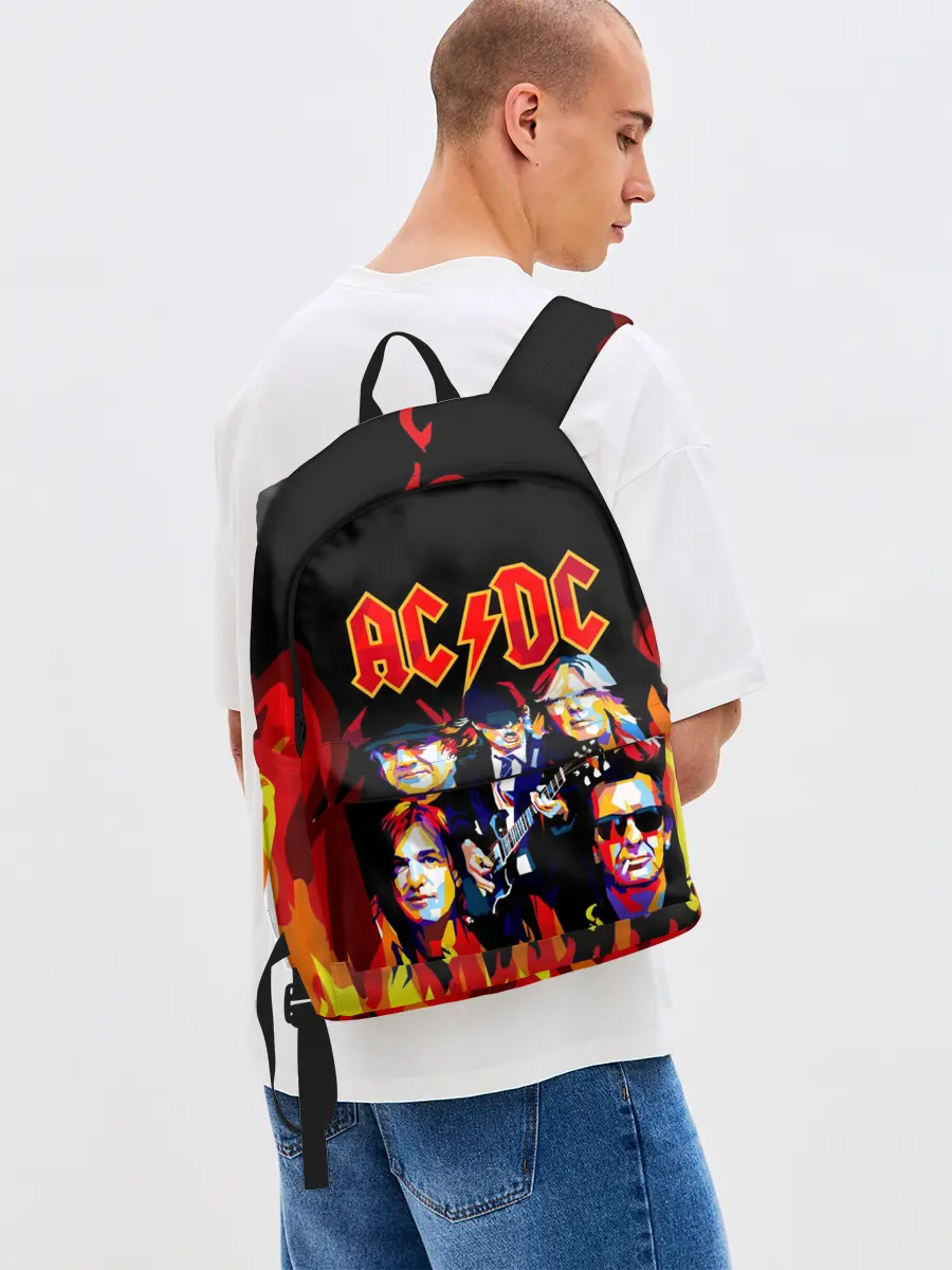 Рюкзак джинсовый / AC DC HIGHWAY TO HELL