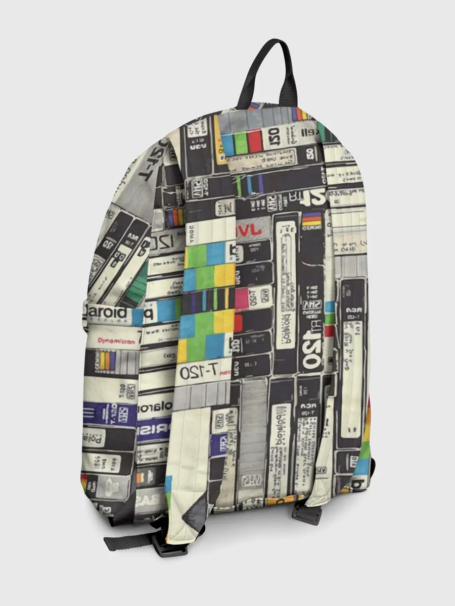 Рюкзак джинсовый / VHS-кассеты