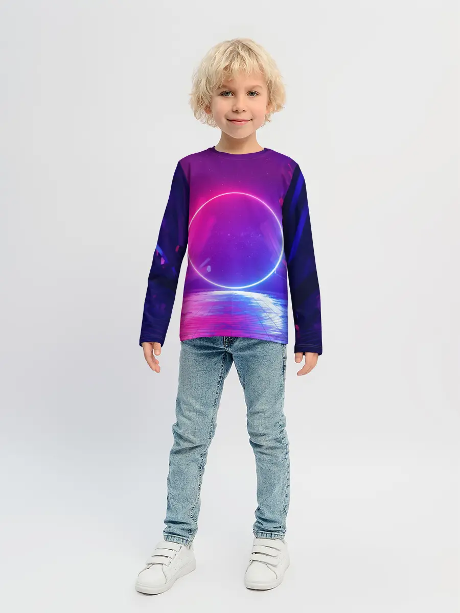 Детский лонгслив / НЕОНОВЫЙ КРУГ
