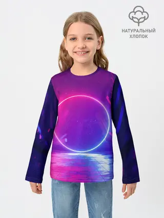 Детский лонгслив / НЕОНОВЫЙ КРУГ
