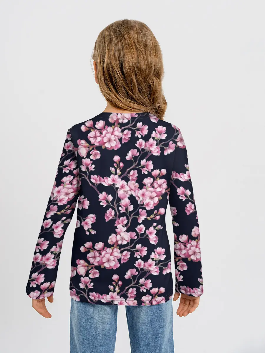 Детский лонгслив / Сакура