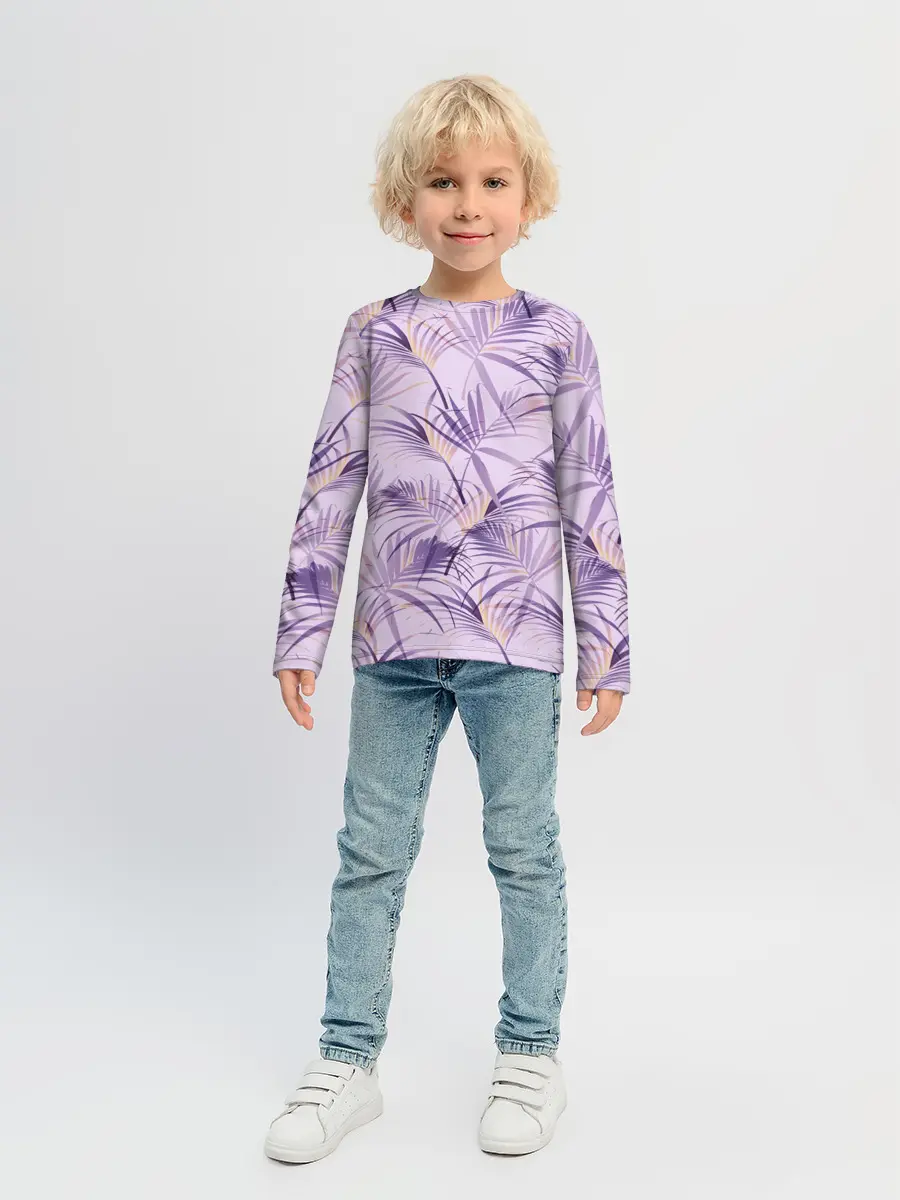 Детский лонгслив / Листья