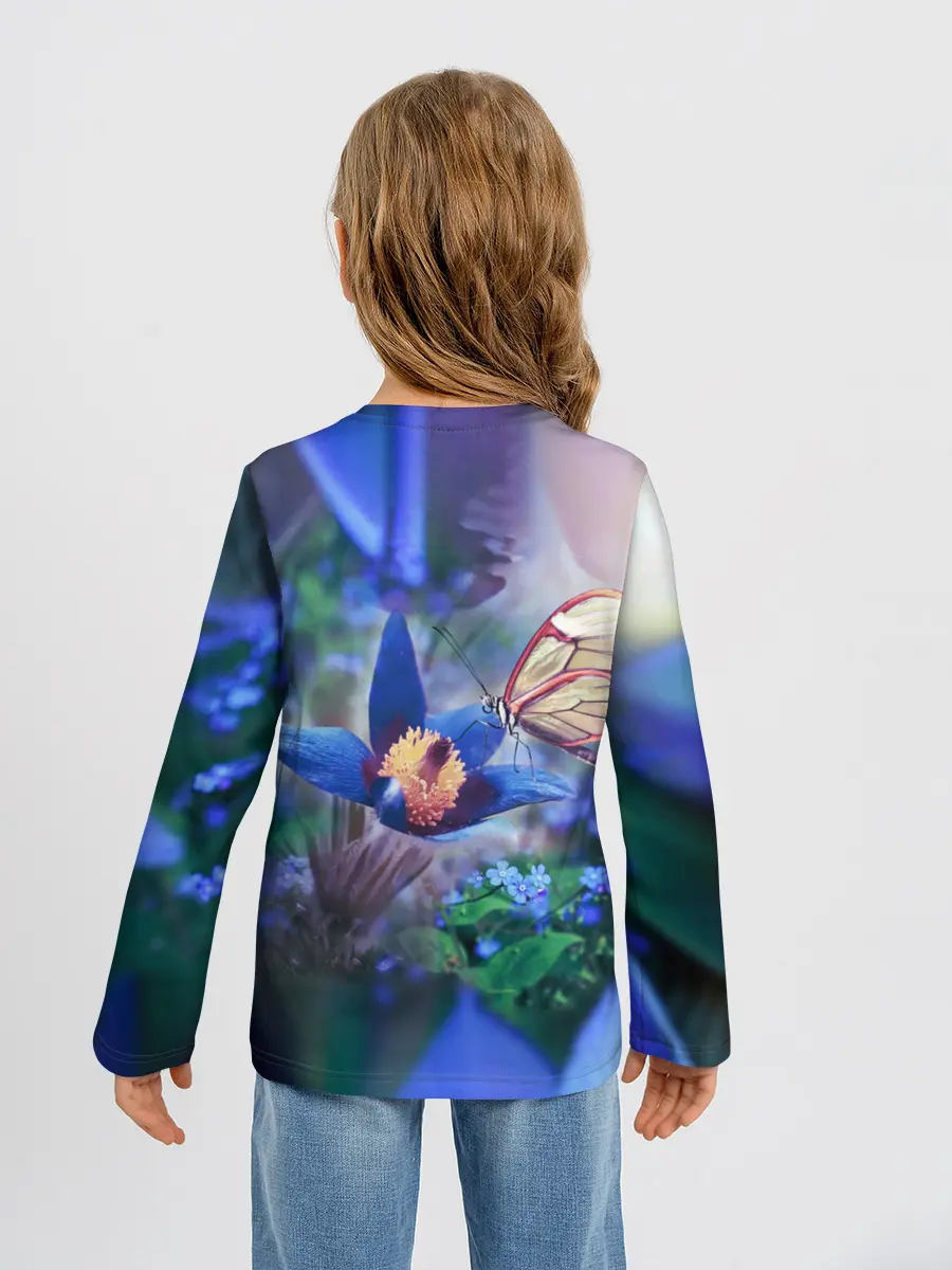 Детский лонгслив / Бабочка