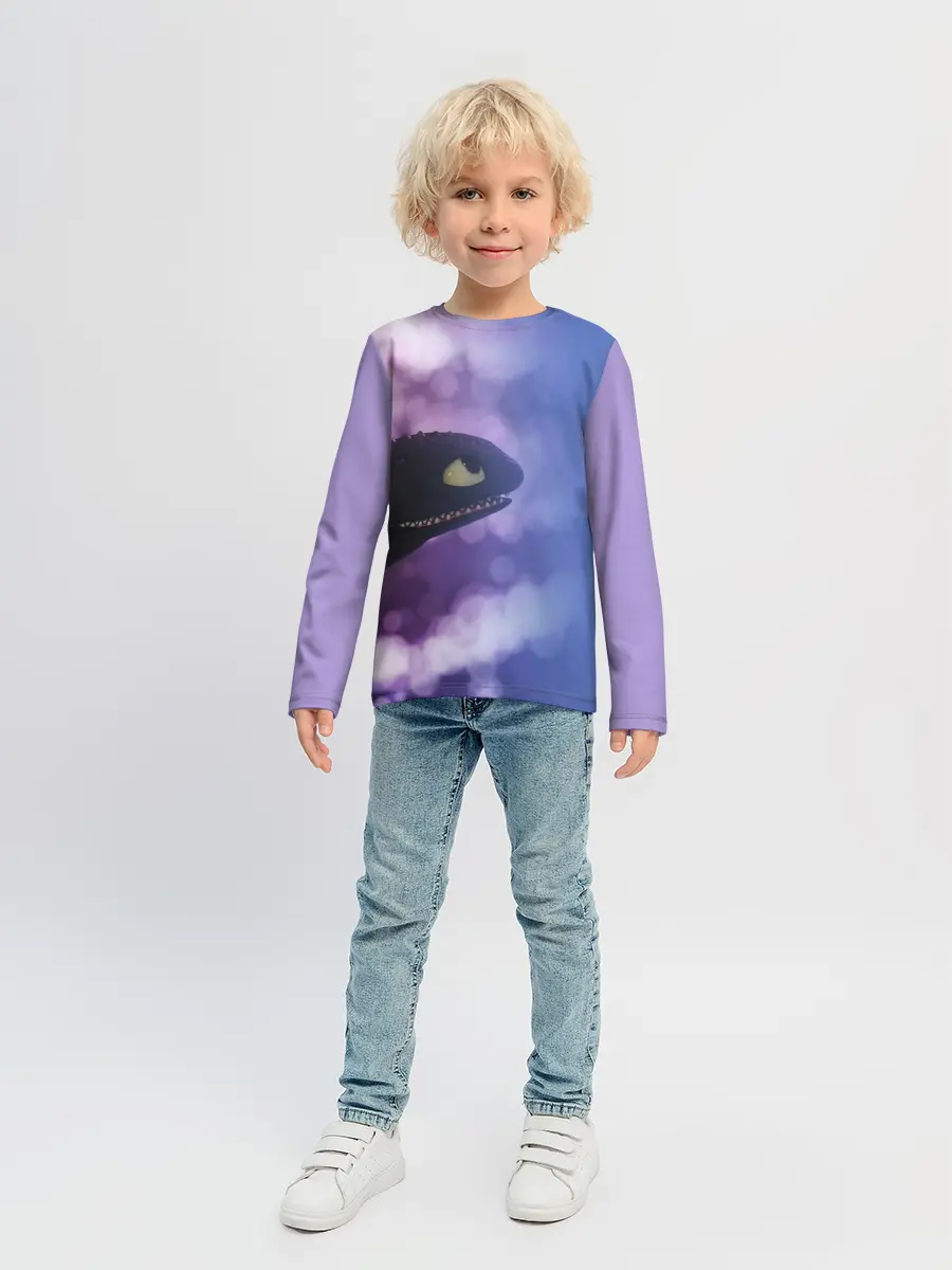 Детский лонгслив / КАК ПРИРУЧИТЬ ДРАКОНА