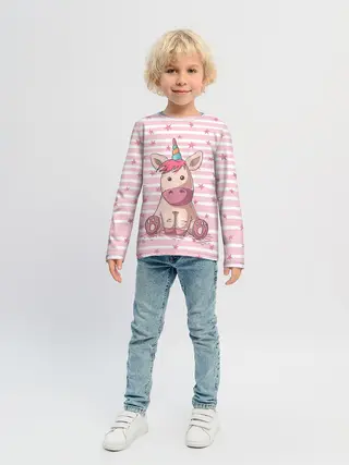 Детский лонгслив / Единорожек