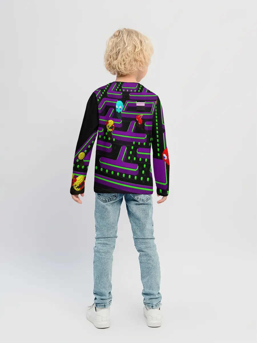 Детский лонгслив / PAC-MAN 3D