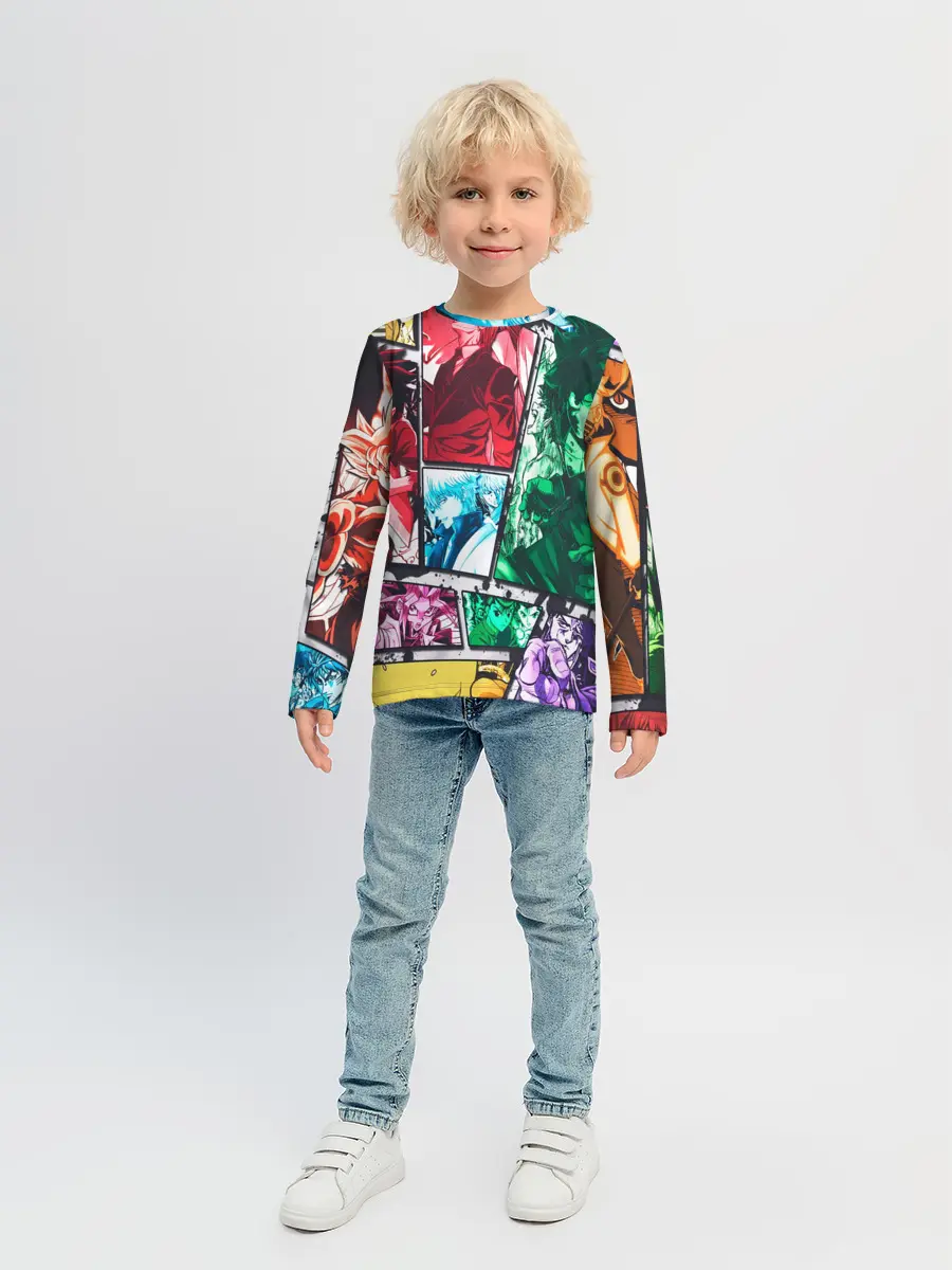 Детский лонгслив / EPIC MAIN ANIME CHARACTERS 3D!