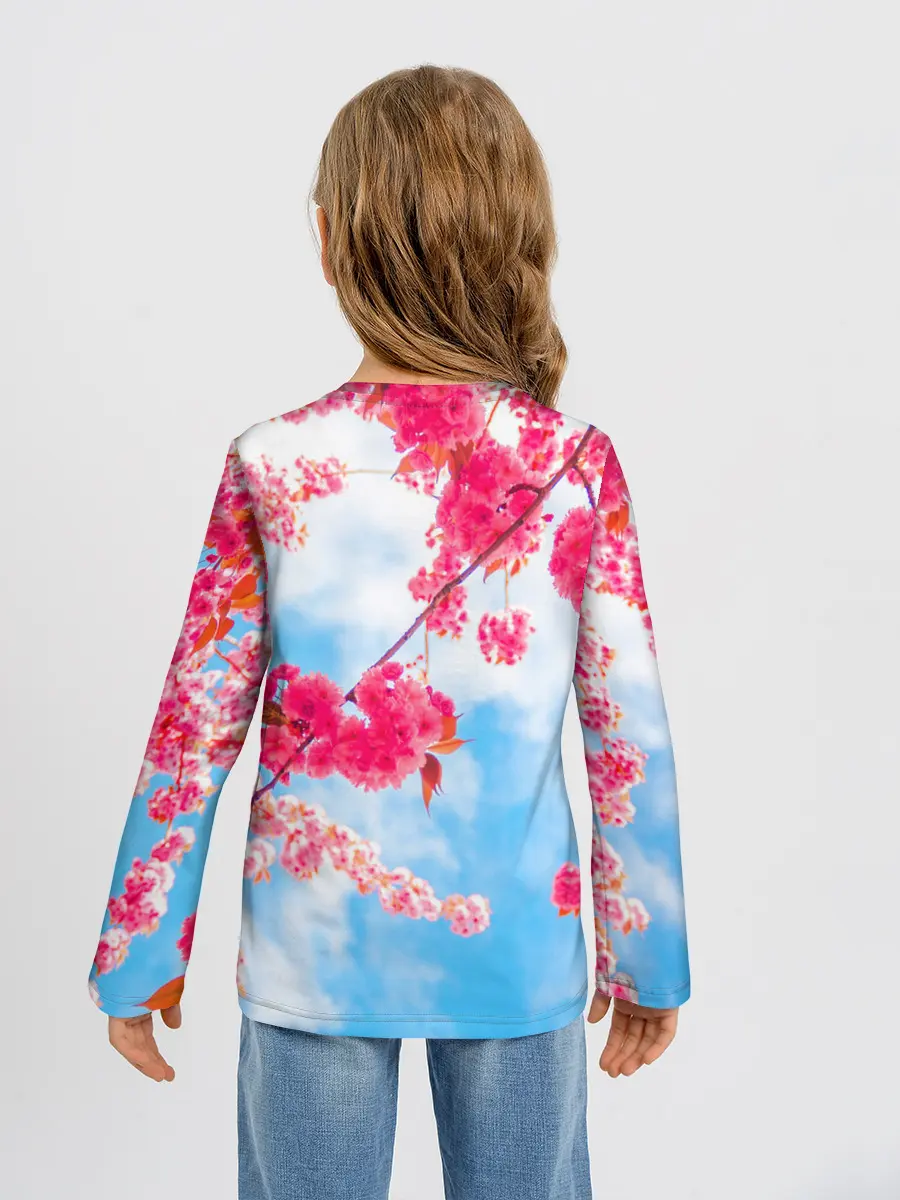 Детский лонгслив / Цветение Вишни