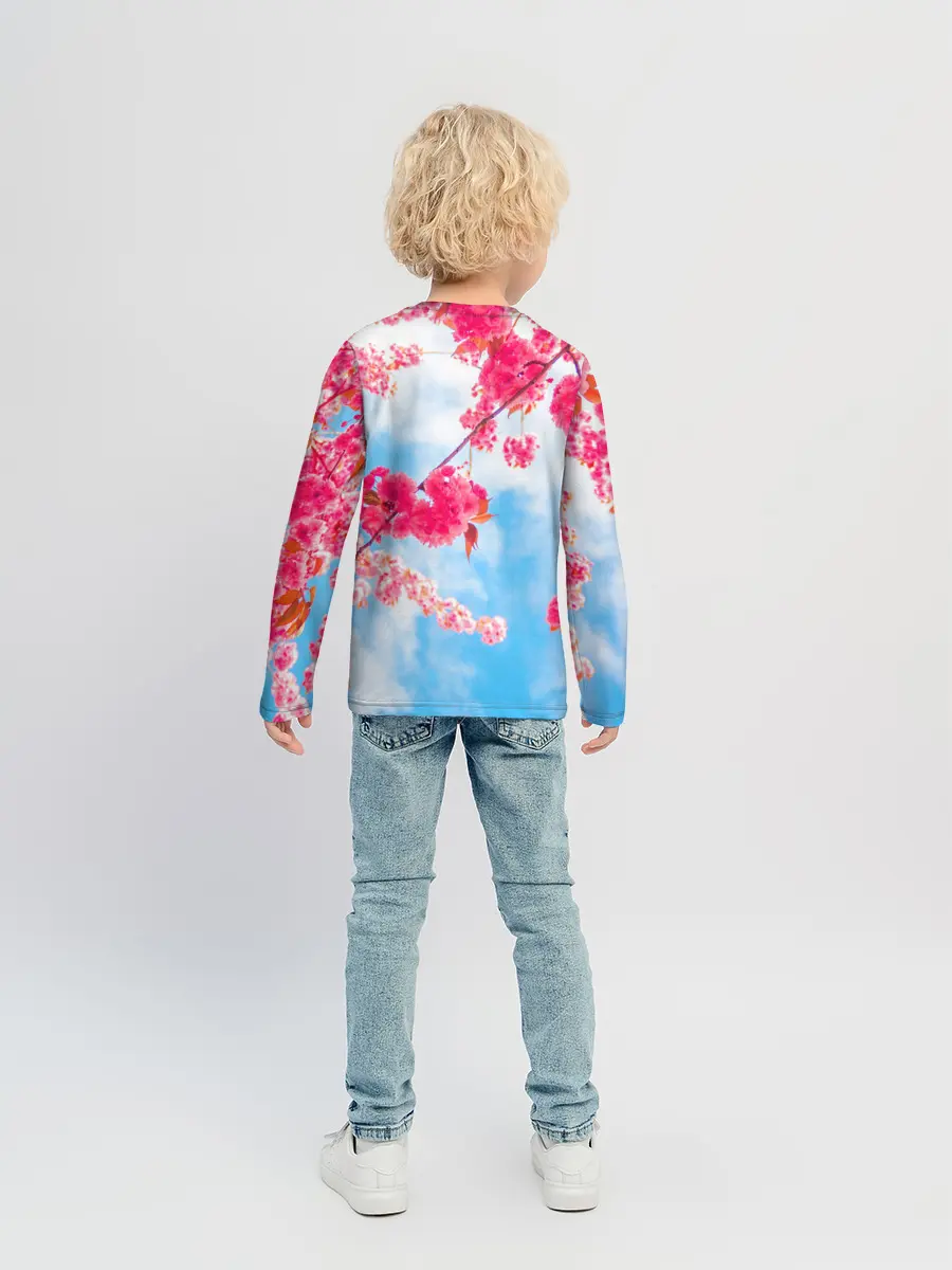 Детский лонгслив / Цветение Вишни