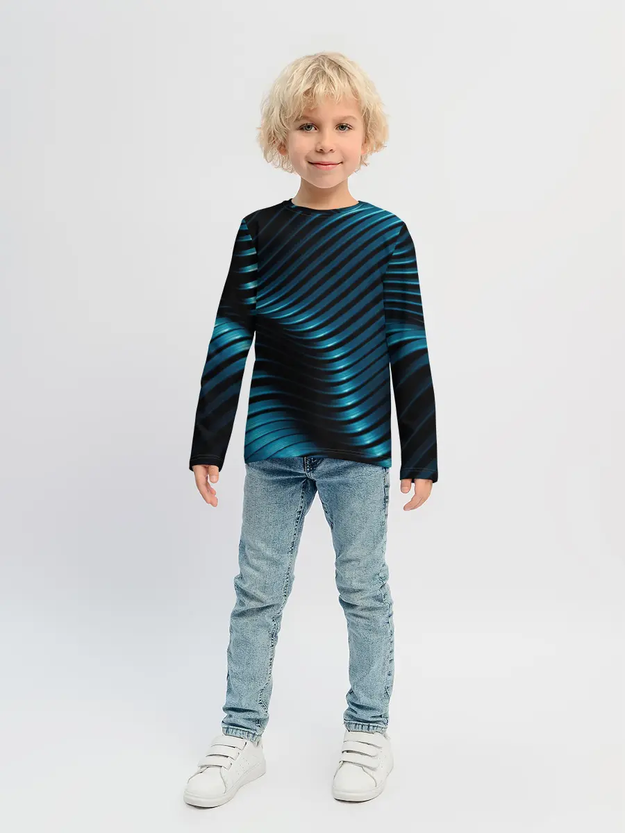 Детский лонгслив / Плавность,