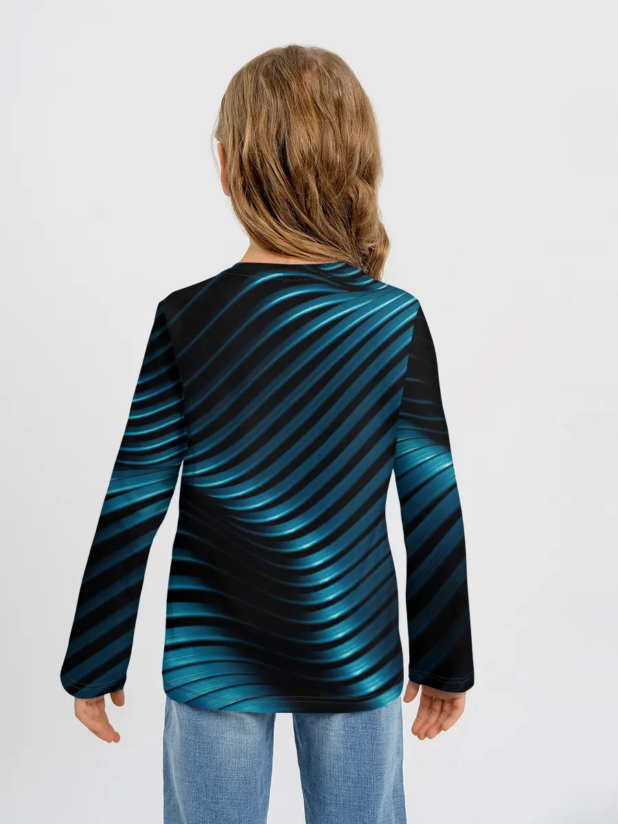 Детский лонгслив / Плавность,