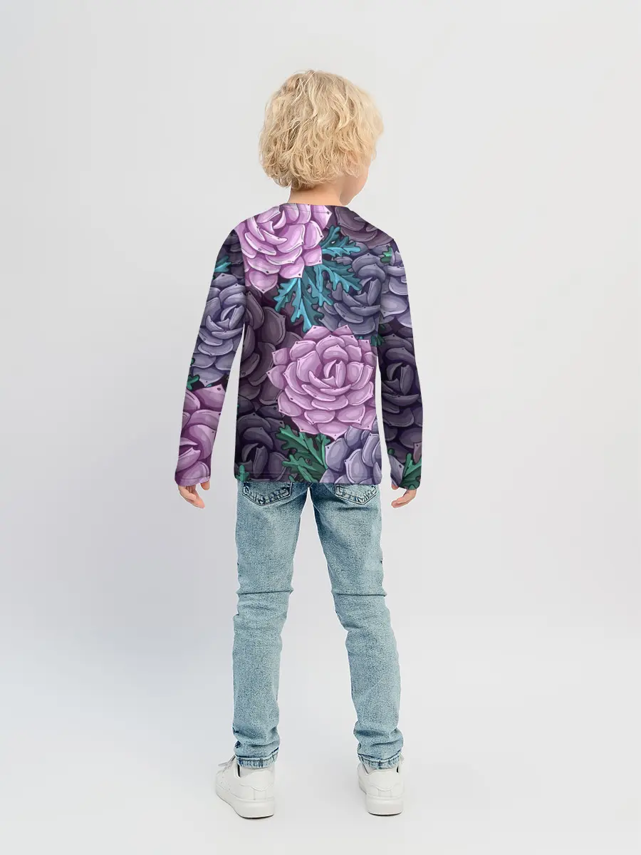 Детский лонгслив / Цветы