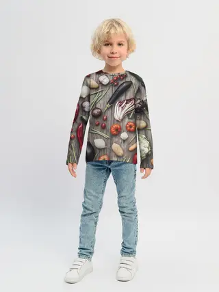 Детский лонгслив / Еда