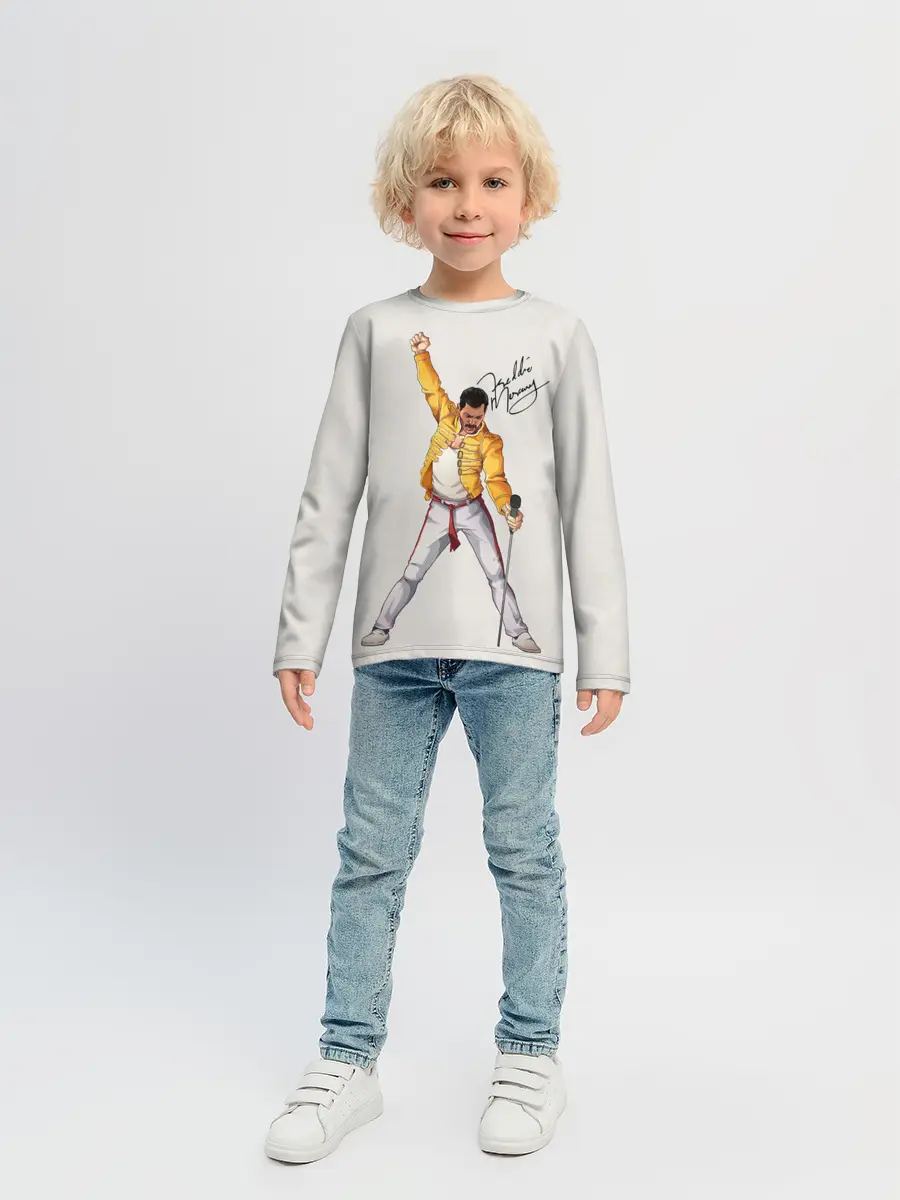 Детский лонгслив / Фредди Меркьюри автограф