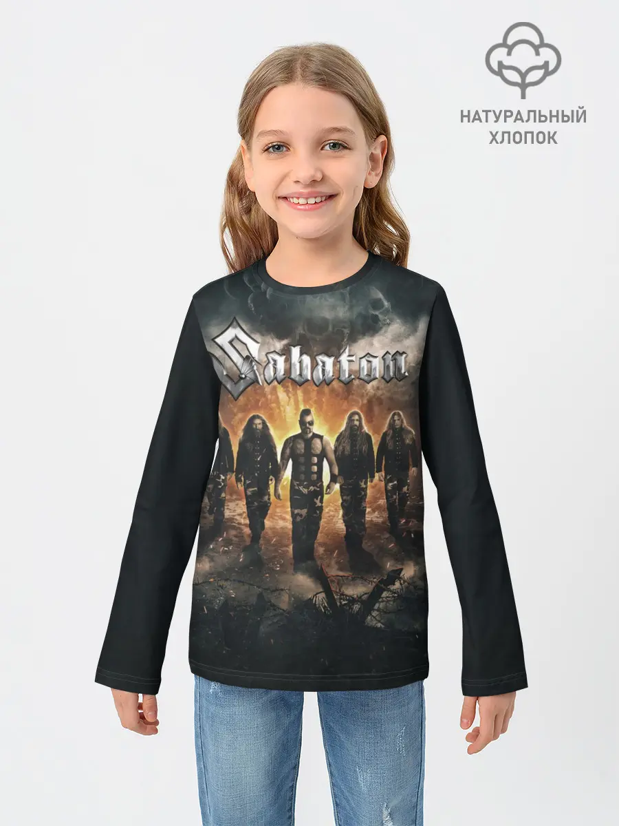Детский лонгслив / Sabaton Band