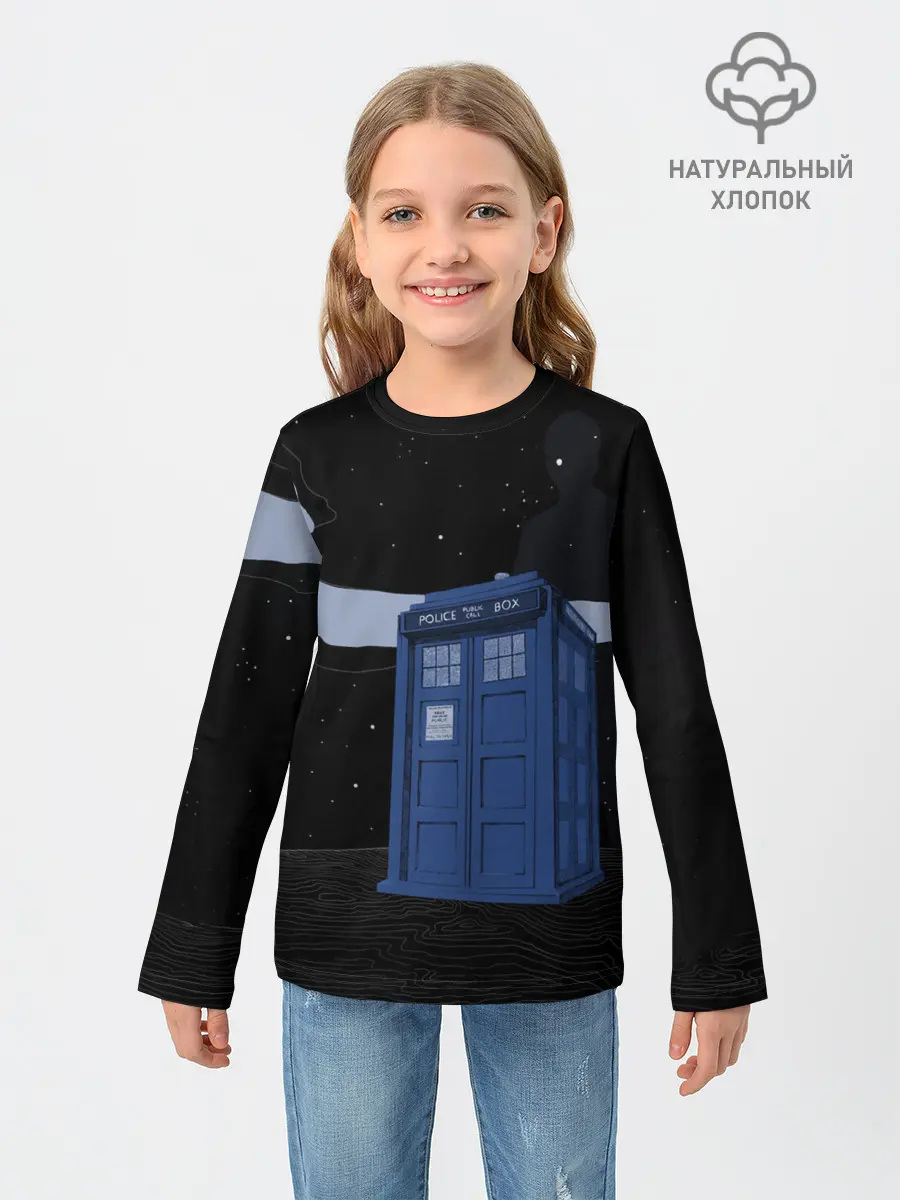 Детский лонгслив / ТАРДИС