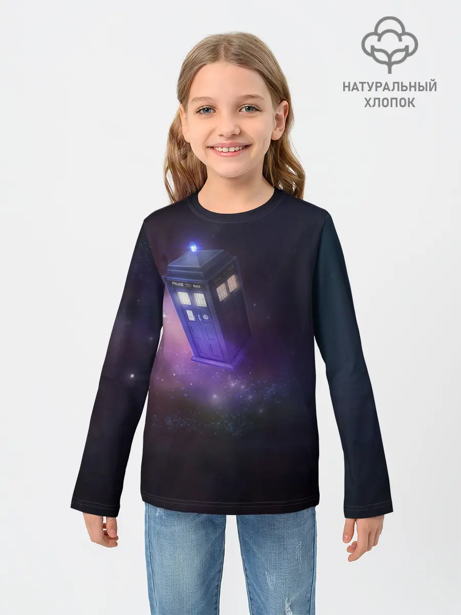 Детский лонгслив / TARDIS