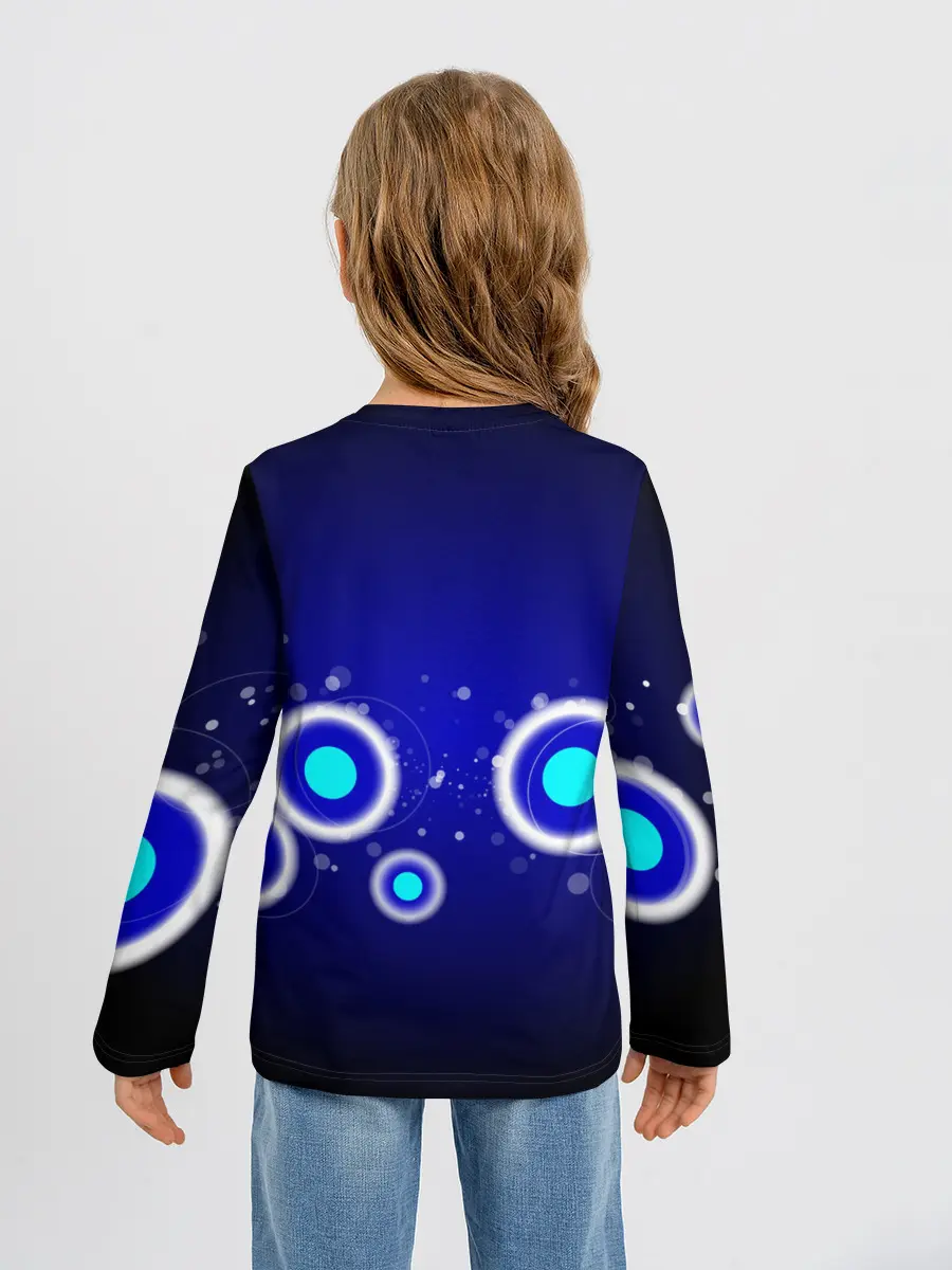 Детский лонгслив / Молекулы