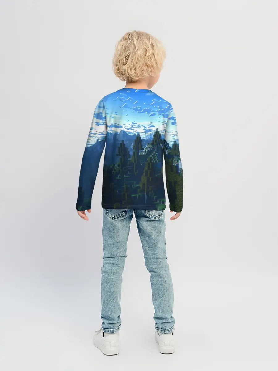 Детский лонгслив / Minecraft / Майнкрафт