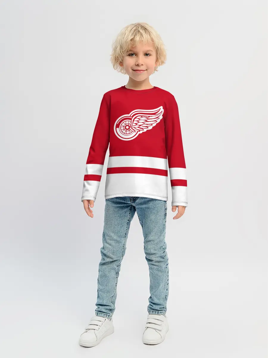Детский лонгслив / Детройт Ред Уингз