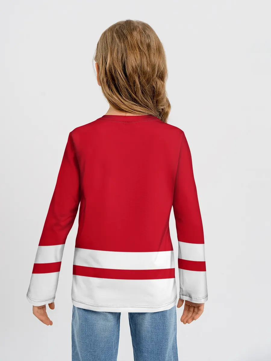 Детский лонгслив / Детройт Ред Уингз