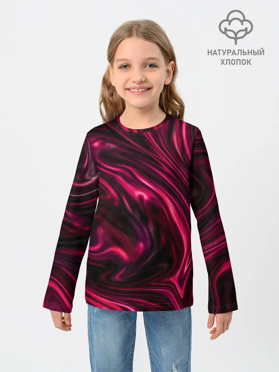 Детский лонгслив / Abstract Fluid