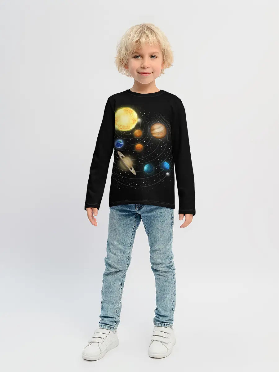 Детский лонгслив / Солнечная Система