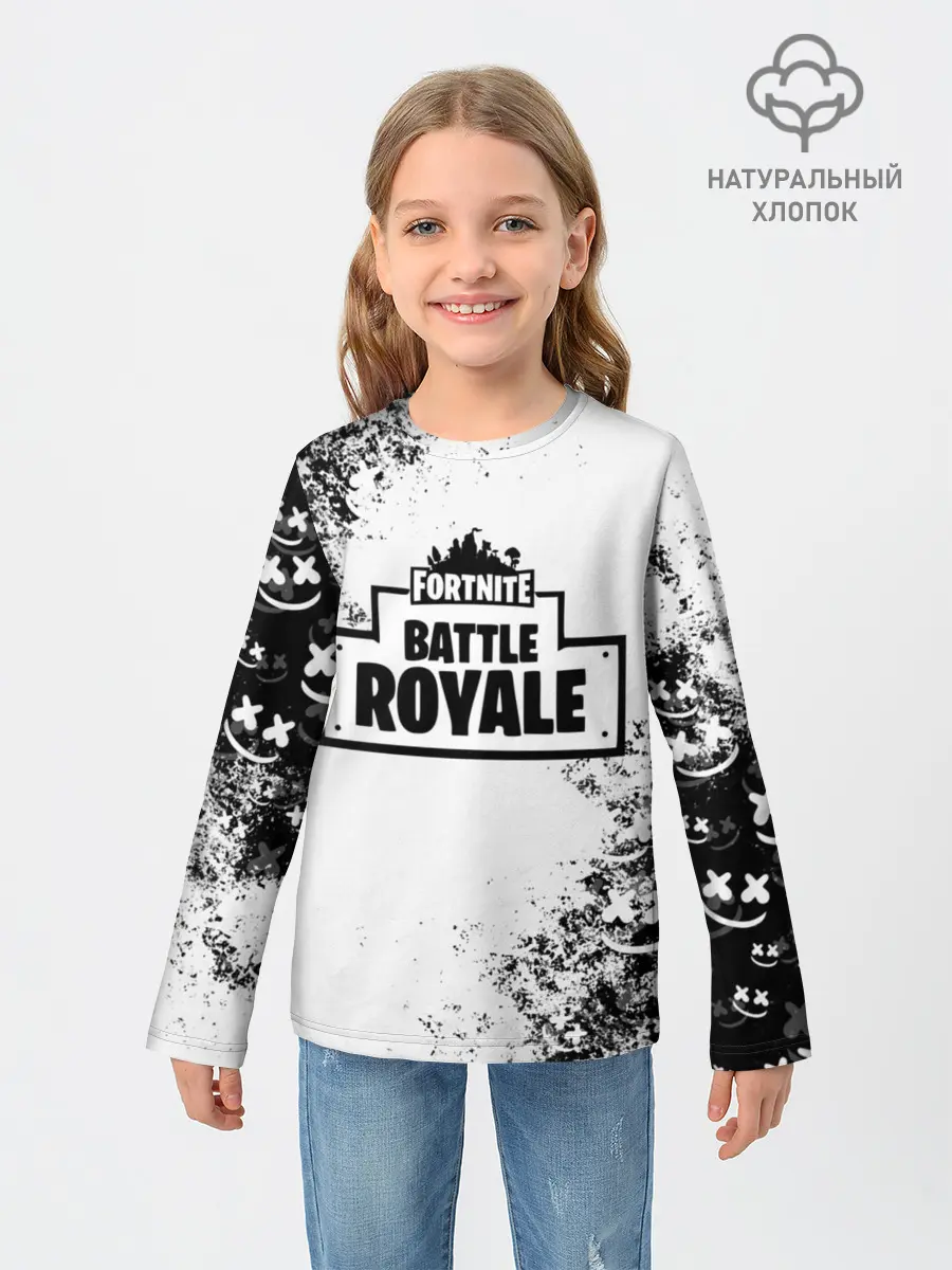 Детский лонгслив / Fortnite & Marshmello