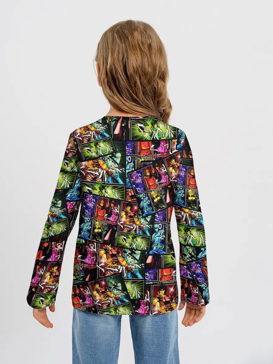 Детский лонгслив / JoJo Bizarre Adventure