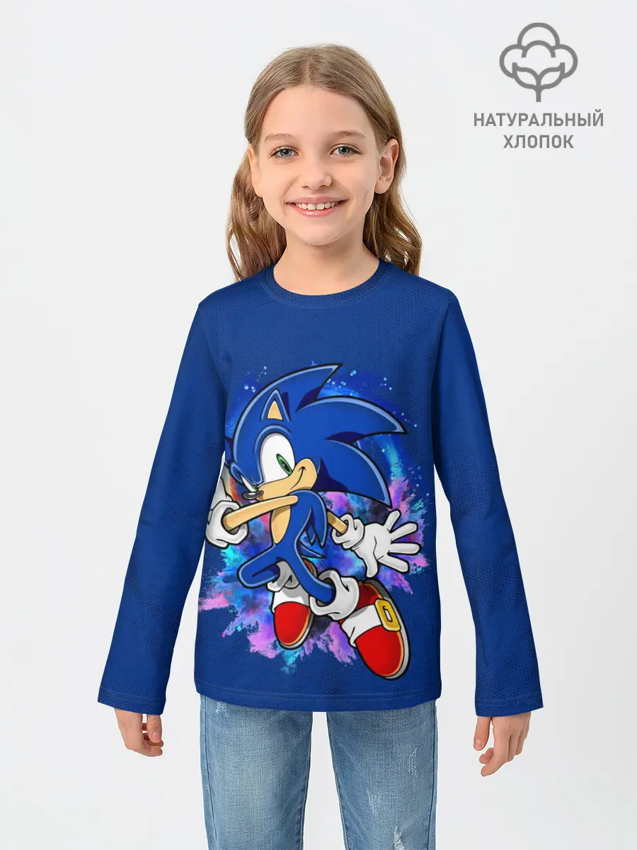 Детский лонгслив / Sonic