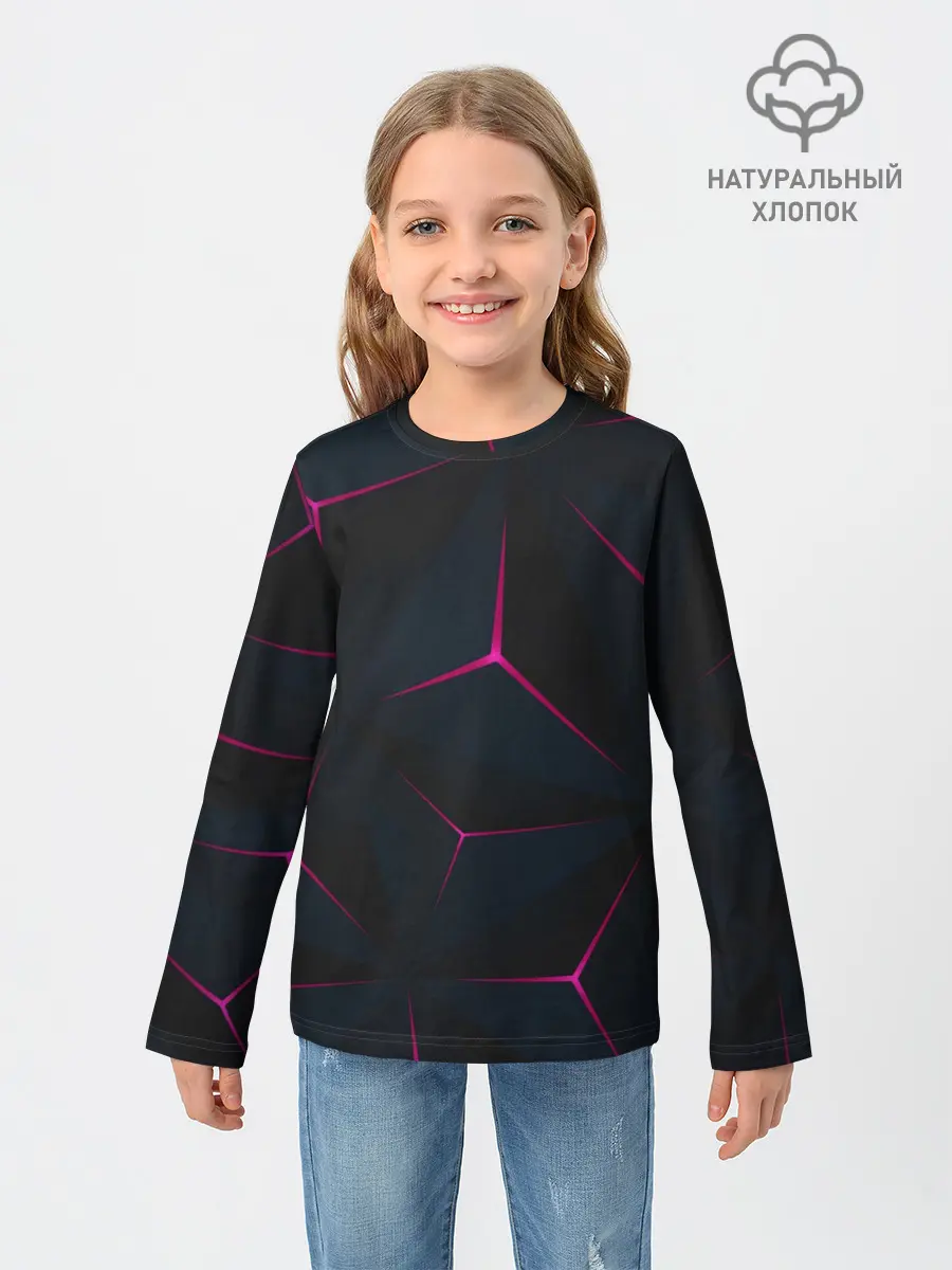 Детский лонгслив / Геометрия