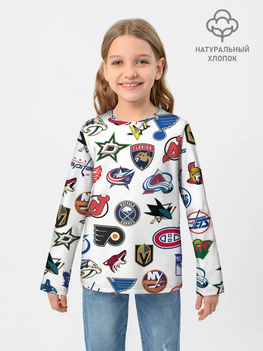 Детский лонгслив / NHL PATTERN