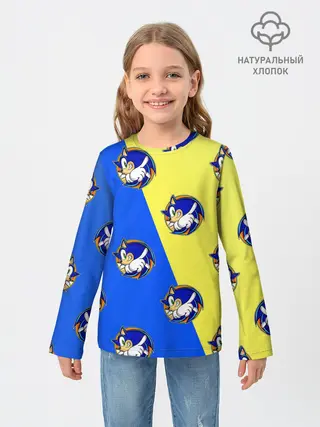 Детский лонгслив / Sonic - Соник