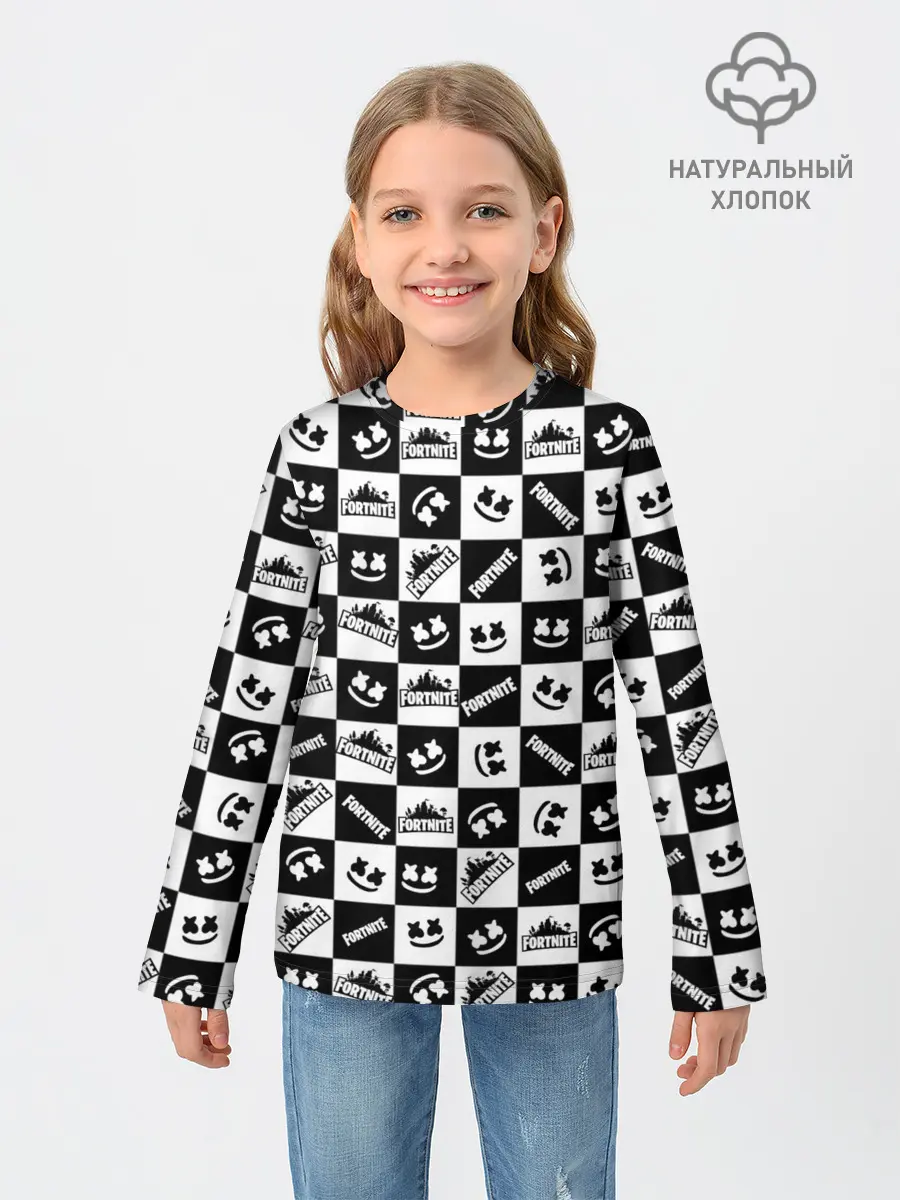 Детский лонгслив / Fortnite&Marshmello