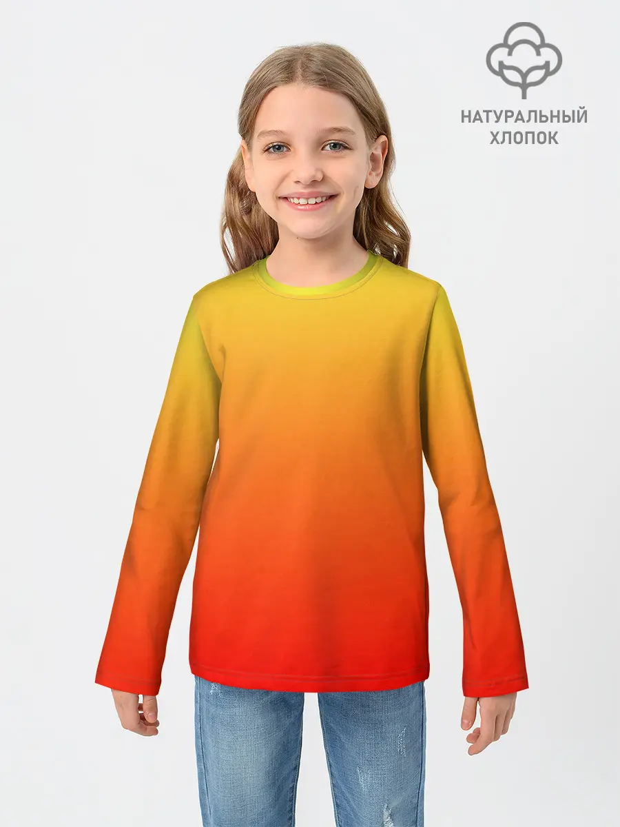 Детский лонгслив / Оранж