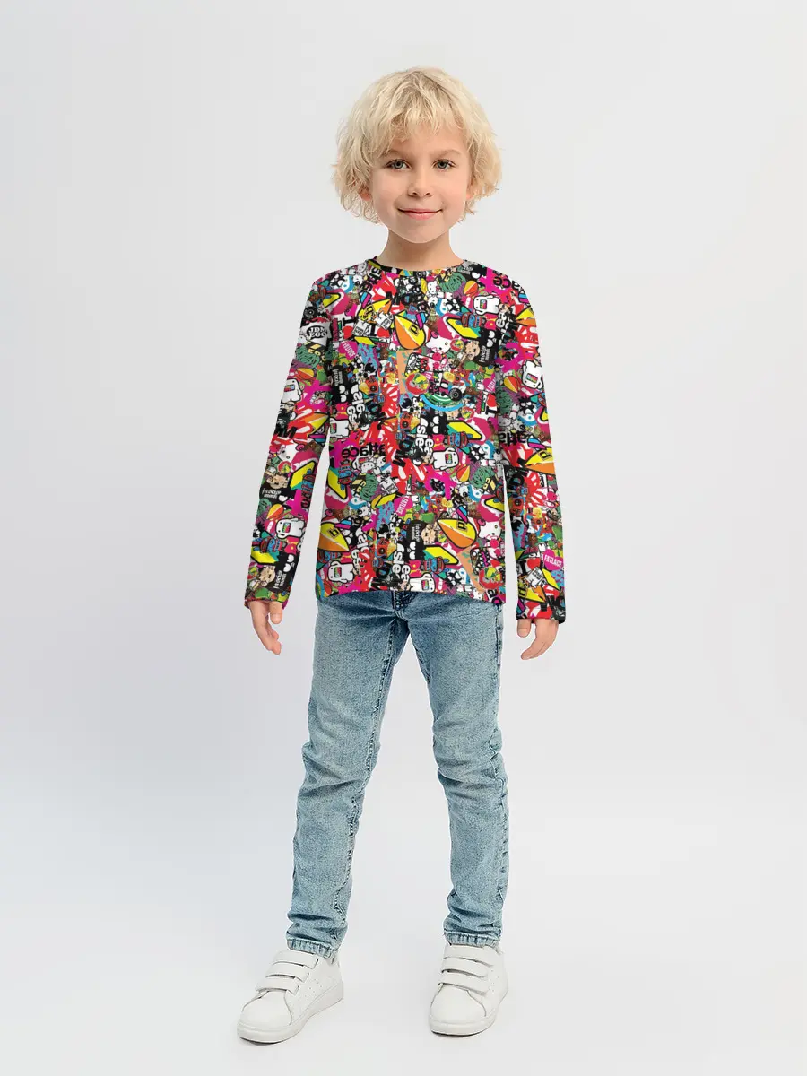 Детский лонгслив / Стикеры