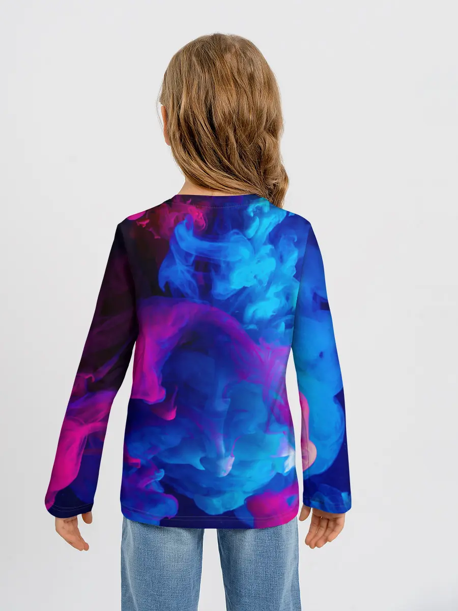 Детский лонгслив / НЕОНОВЫЙ ДЫМ